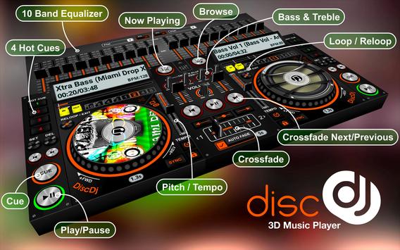 DiscDj 3D Music Player - 3D Dj Music Mixer Studio