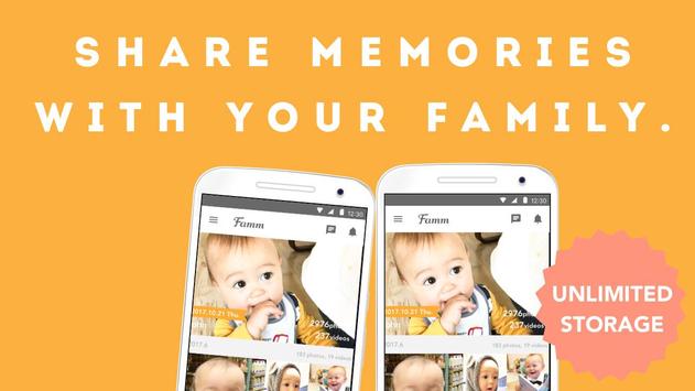 Famm - photo and video storage for baby and kids.