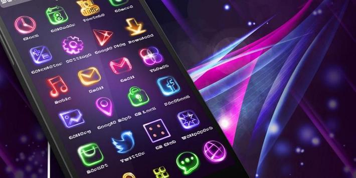 Neon Light Icon Packs (Theme)