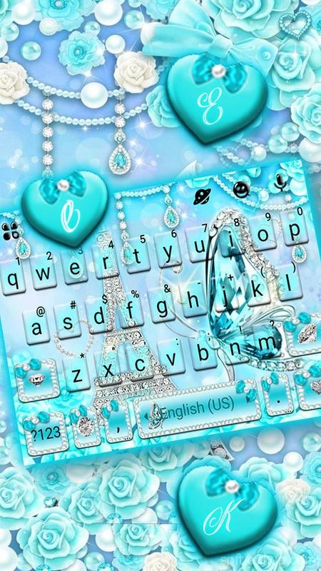 Diamond Paris Butterfly Keyboard Theme