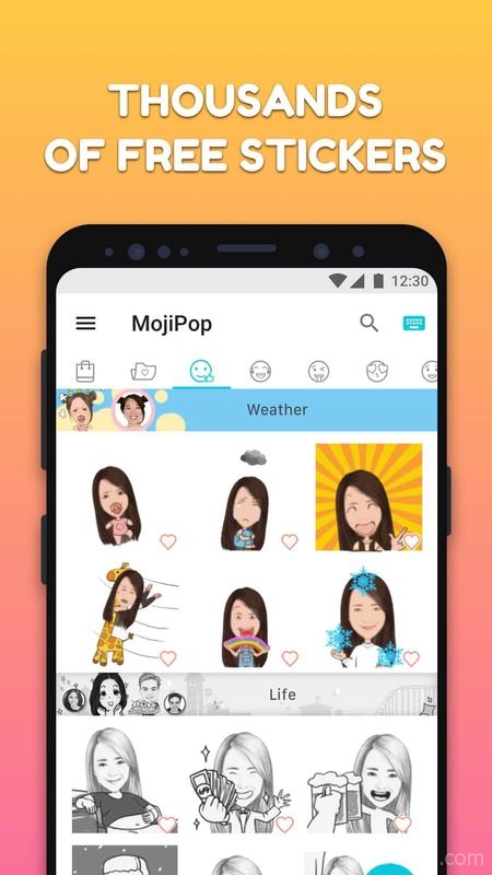 MojiPop - GIF Sticker Keyboard (WaStickerApps)
