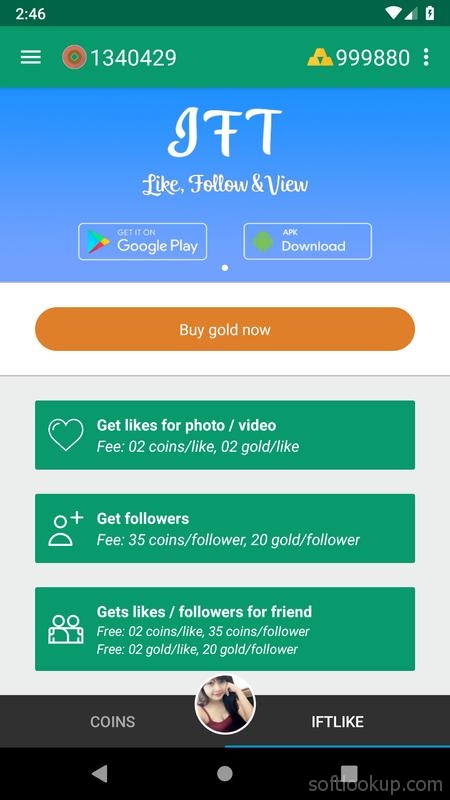 Likes and followers for Instagram