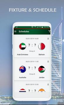 Fixtures and Live scores for Asian cup 2019