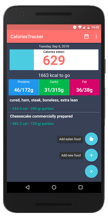 Calories Tracker