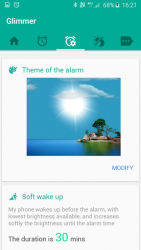 Glimmer  luminous alarm clock