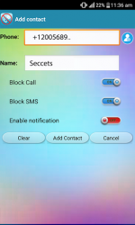 SMS blocker, call blocker