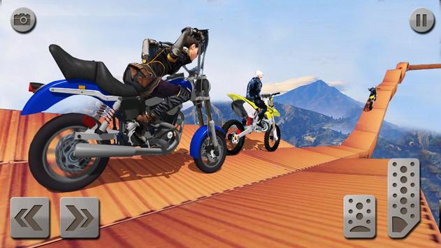 Impossible Mega Ramp Moto Bike Rider: Superhero 3D