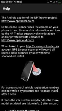 NPS  License Disk Scanner