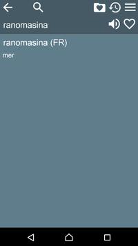 French Malagasy Dictionary Fr screenshot 2