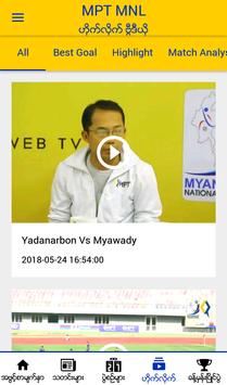 MPT MNL - Myanmar National League Official App