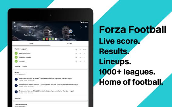 Forza - Live soccer scores and video highlights