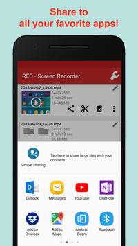 REC - Screen Recorder. UHD, FHD, HD, on/off audio