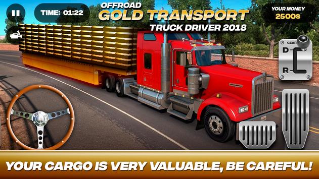 Offroad Gold Transport Truck Driver