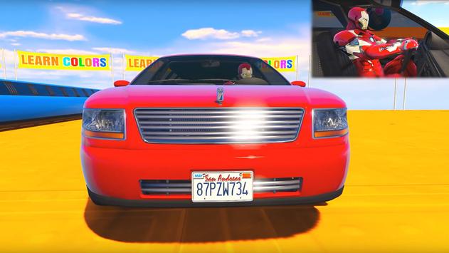 Superhero Limo Car Stunts: Free Kids Racing Games screenshot 3