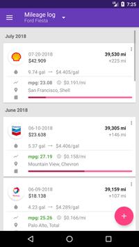 Fuelio: Gas log and costs