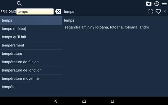 French Malagasy Dictionary Fr screenshot 3
